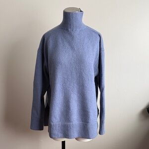H&M Soft Blue Cowl Neck Sweater